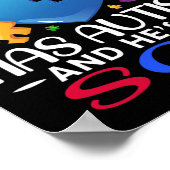 私の大きなハートは自閉症で息子だ ポスター (角)