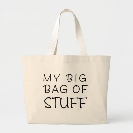 私の大きなバッグの物ジャンボトート ラージトートバッグ (正面)