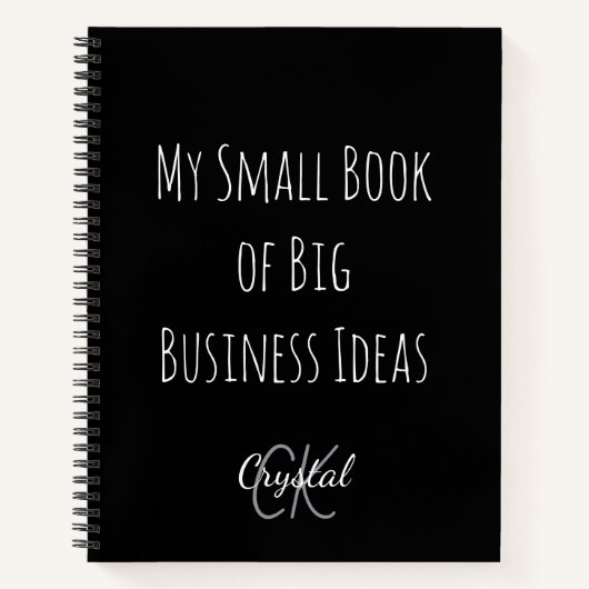 私の大きなビジネスアイデアの小さなノートブック ノートブック (正面)