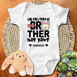 私の大きな兄には足跡がある ベビーボディスーツ