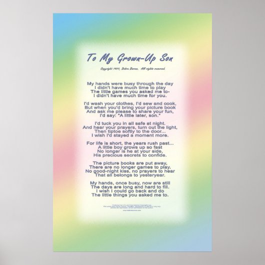 私の大きな息子に ポスター (正面)