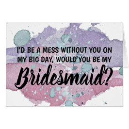 私の大きな日に君がいないと散らかるわ