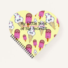 私の大きな秘密の小さな本、アイスクリームポップシクル ノートブック
