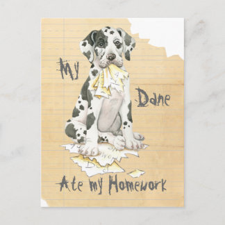 私の大きな食べ宿題 ポストカード