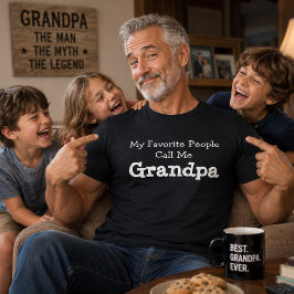 私の大切な人たちはおじいちゃんと呼んでくれる 父の日 Tシャツ