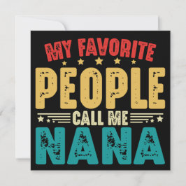 私の大切な人たちは私をナナと呼ぶ 母の日 招待状