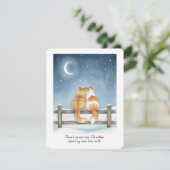 私の大切な人へのバレンタインカード - ロマンチックな猫好き シーズンカード (スタンド正面)