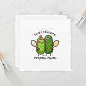 私の大好きなピックルボールプレーヤーへ カード (正面/裏面インサイチュ)