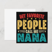 私の大好きな人たちにはナナと呼ばれている 母の日 招待状 (正面/裏面)