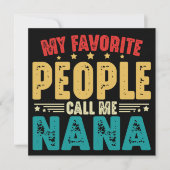 私の大好きな人たちにはナナと呼ばれている 母の日 招待状 (正面)