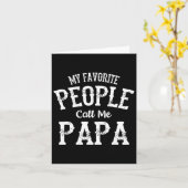 私の大好きな人たちはパパと呼んでくれる 家族の愛 父 カード (黄色い花)