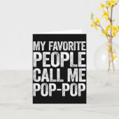 私の大好きな人たちは私をP-pシャツ男パパと呼ぶ カード (黄色い花)