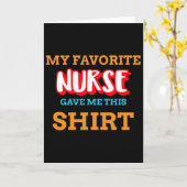 私の大好きな看護師さんが、このおかしい医療用患者用トップスをくれた カード (黄色い花)