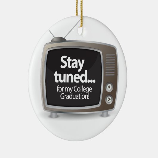 私の大学卒業に引続き注目して下さい セラミックオーナメント (右)