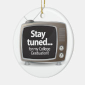 私の大学卒業に引続き注目して下さい セラミックオーナメント (左)