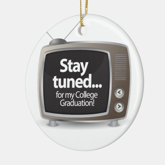私の大学卒業に引続き注目して下さい セラミックオーナメント (左)