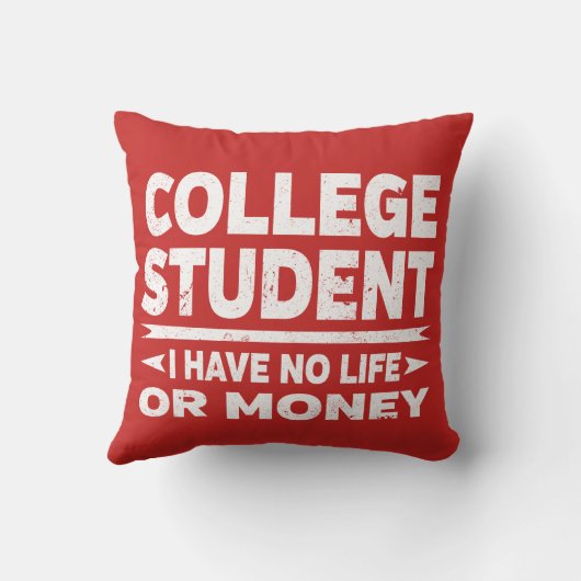 私の大学生は人生も金もない クッション (裏面)