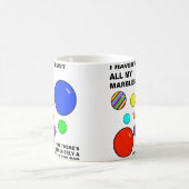 私の大理石のおもしろマグカップの損失 コーヒーマグカップ (中央)