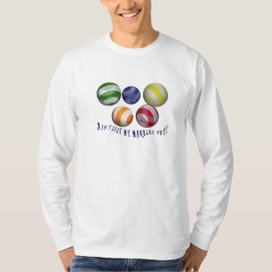 私の大理石の男性のユーモアのあるなTシャツの全サイズを失った Tシャツ
