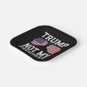 私の大統領ではないトランプアンチトランプ ペーパープレート (傾斜あり)