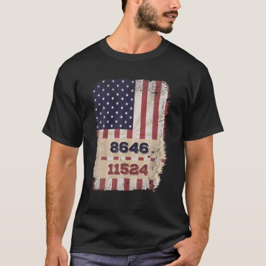 私の大統領ではない8646 11524愛国的なおもしろいヴィンタグ Tシャツ (正面)