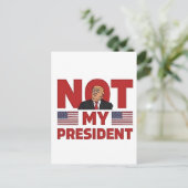 私の大統領ではない トランプ就任式反対スピーチ ポストカード (スタンド正面)