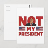 私の大統領ではない トランプ就任式反対スピーチ ポストカード (正面/裏面)
