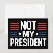 私の大統領ではない ポストカード (正面/裏面)