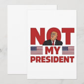 私の大統領ではない 反トランプ 就任演説 招待状 (正面/裏面)