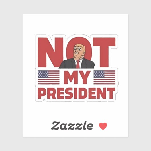 私の大統領のアンチトランプの演説ではない シール (シート)