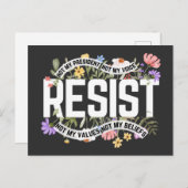 私の大統領のアンチトランプを拒否しない ポストカード (正面/裏面)