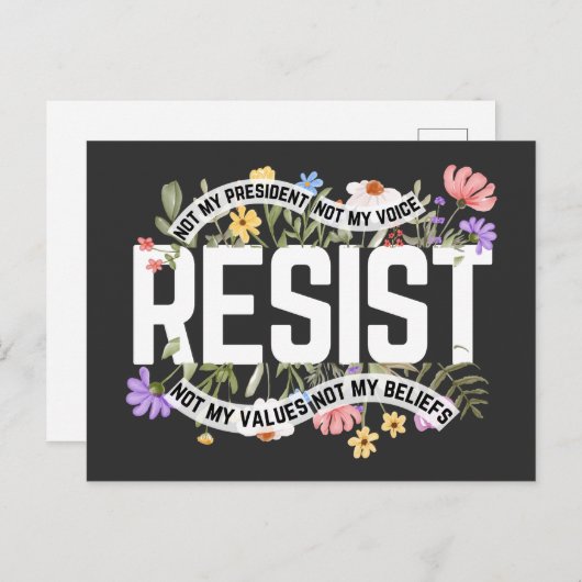 私の大統領のアンチトランプを拒否しない ポストカード (正面/裏面)