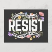 私の大統領のアンチトランプを拒否しない ポストカード (正面)