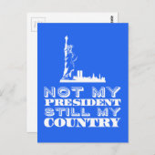 私の大統領はまだ私の国のアンチトランプ ポストカード (正面/裏面)