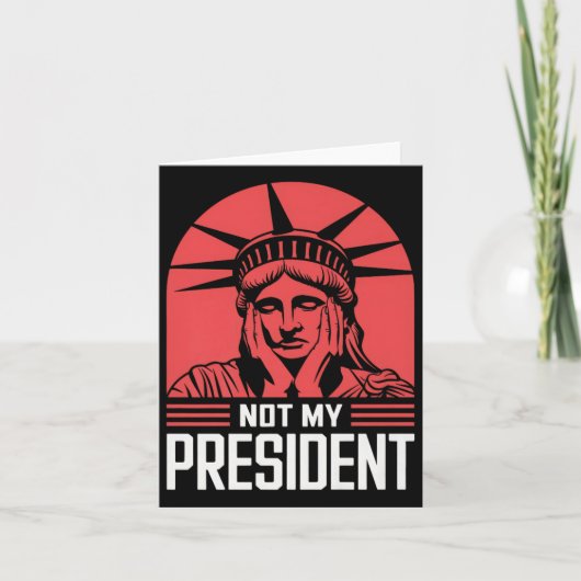 私の大統領はトランプに抵抗アンチトランプ カード (正面)