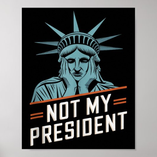 私の大統領はトランプに抵抗アンチトランプ ポスター (正面)