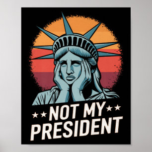 私の大統領はトランプに抵抗アンチトランプ ポスター