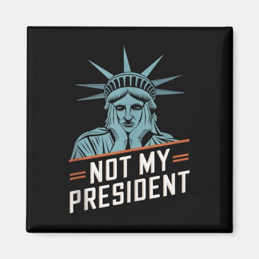 私の大統領はトランプに抵抗アンチトランプ マグネット (正面)