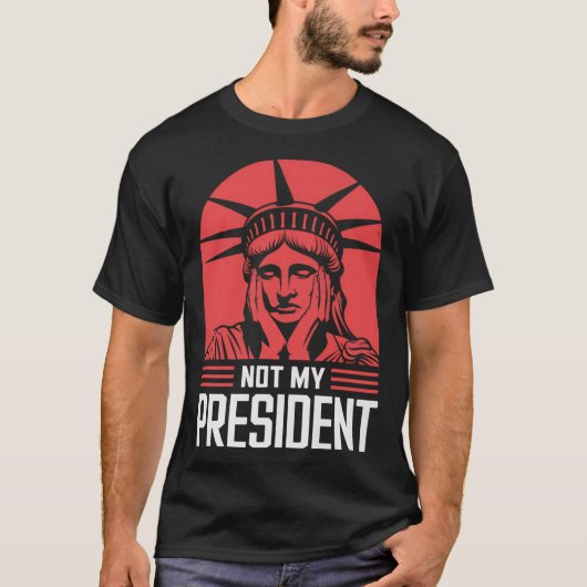 私の大統領はトランプに抵抗アンチトランプ Tシャツ (正面)