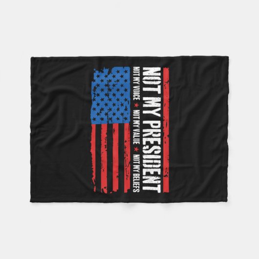 私の大統領は私の声ではなく私の信念アメリカ フリースブランケット