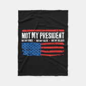 私の大統領は私の声ではなく私の信念アメリカ フリースブランケット (正面)