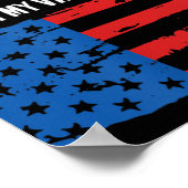 私の大統領は私の声ではなく私の信念アメリカ ポスター (角)