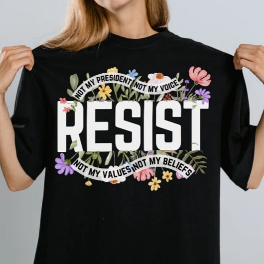 私の大統領アンチトランプに抵抗しない Tシャツ