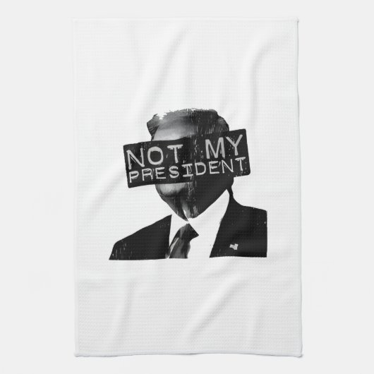 私の大統領アンチトランプの成長ではない自由主義の キッチンタオル (縦)