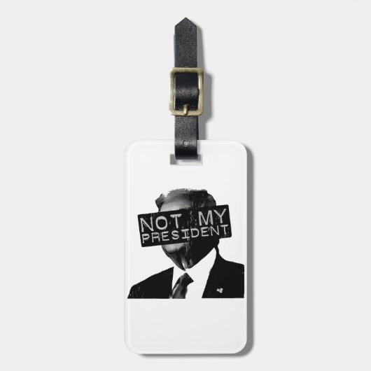 私の大統領アンチトランプの成長ではない自由主義の ラゲッジタグ (正面縦)