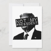 私の大統領アンチトランプの成長ではない自由主義の 招待状 (正面)