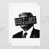 私の大統領アンチトランプの成長ではない自由主義の 招待状 (正面/裏面)