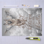 私の天使のドイツの羊飼い犬の天国メモリアル 薄葉紙 (クラフト)