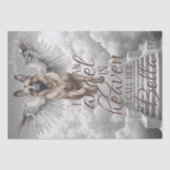 私の天使のドイツの羊飼い犬の天国メモリアル 薄葉紙 (正面)