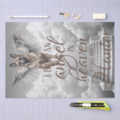 私の天使のドイツの羊飼い犬の天国 薄葉紙 (クラフト)